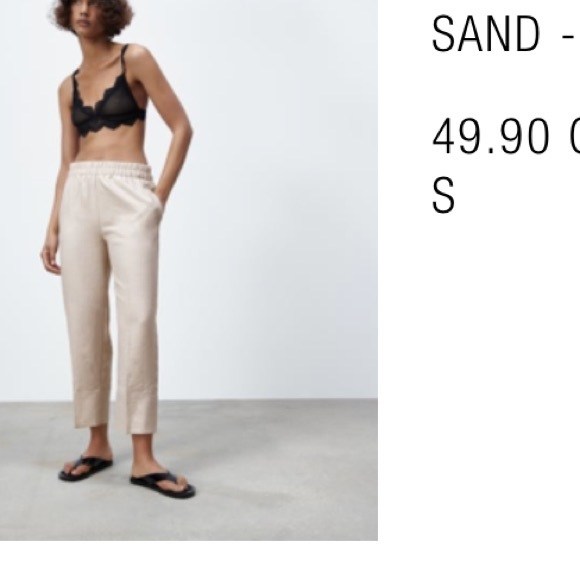 Zara Satin effect pants - Picture 2 of 4